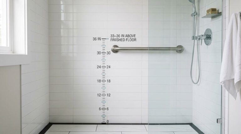 Bathroom Grab Bar Height: How High Should Grab Bars Be Installed?