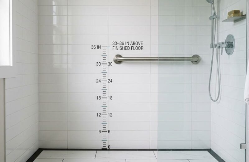 Bathroom Grab Bar Height: How High Should Grab Bars Be Installed?