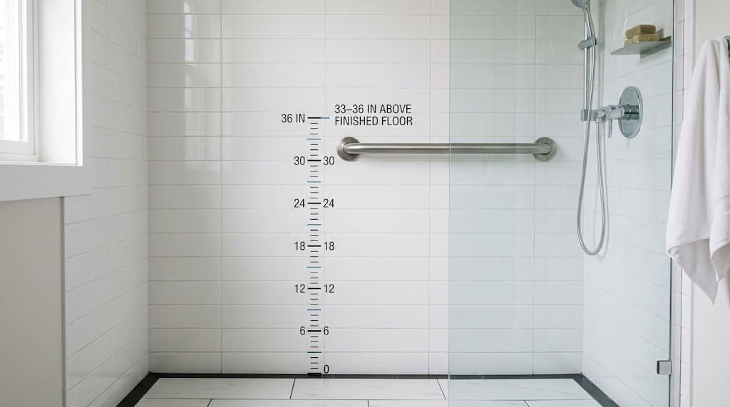 Bathroom Grab Bar Height: How High Should Grab Bars Be Installed?