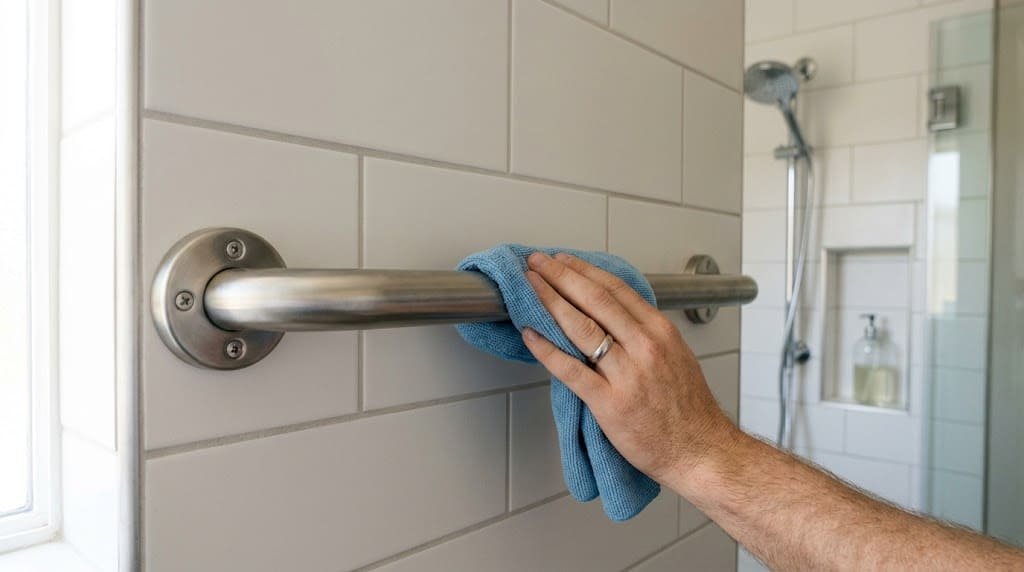 Bathroom Grab Bar Maintenance: How to Inspect, Clean and Maintain Grab Bars Safely