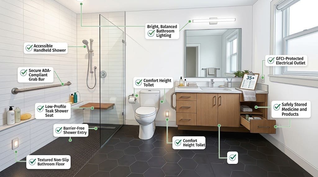 Bathroom Safety Checklist: Identify Risks and Make Your Bathroom Safer