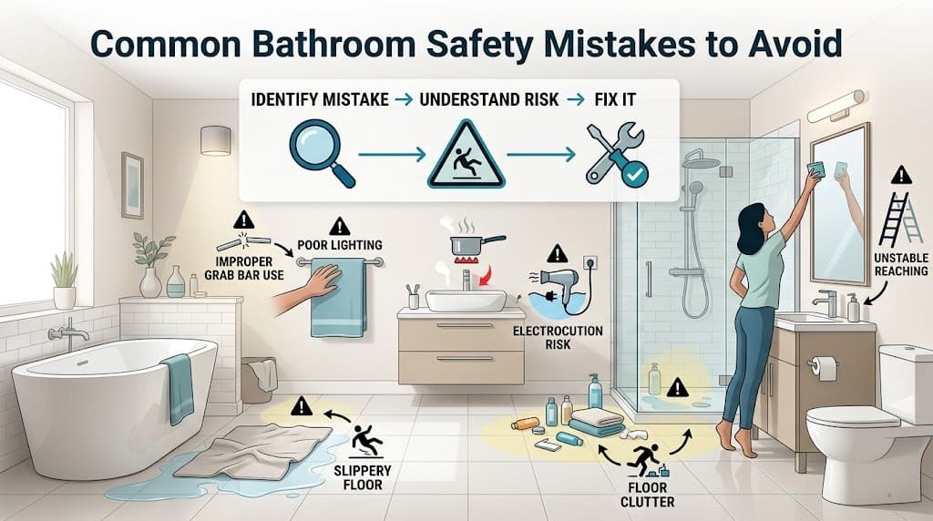 Common Bathroom Safety Mistakes to Avoid: What to Fix First