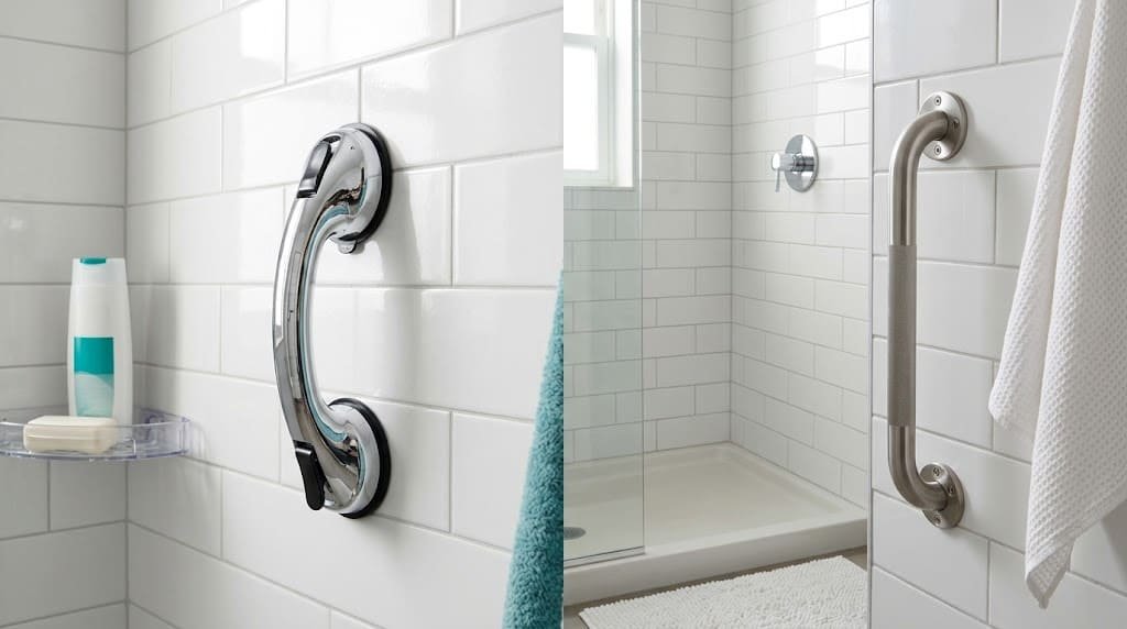 Suction Cup Grab Bars vs Wall Mounted Grab Bars: Which Is Safer?